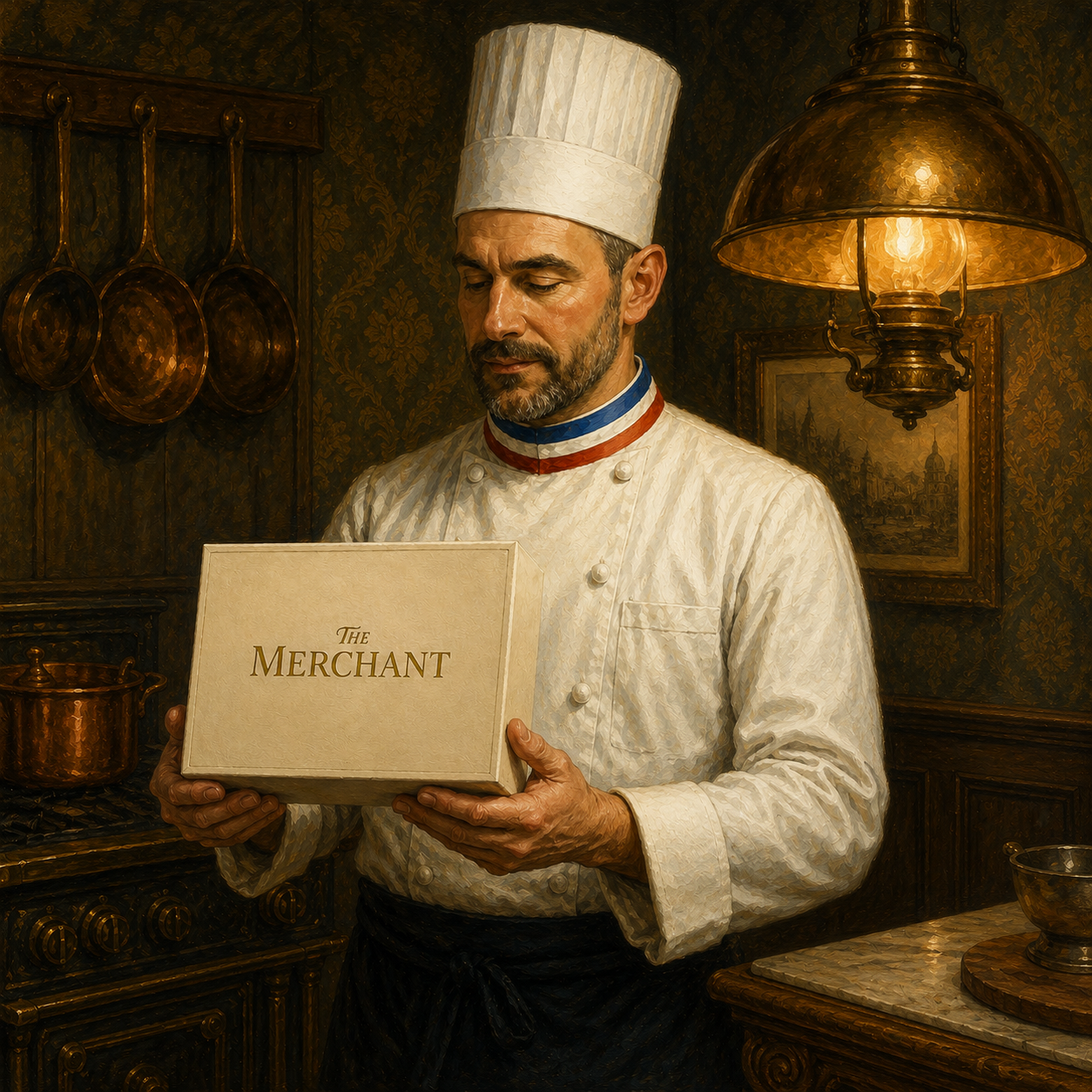 Culinary professional holding The Merchant's cinnamon